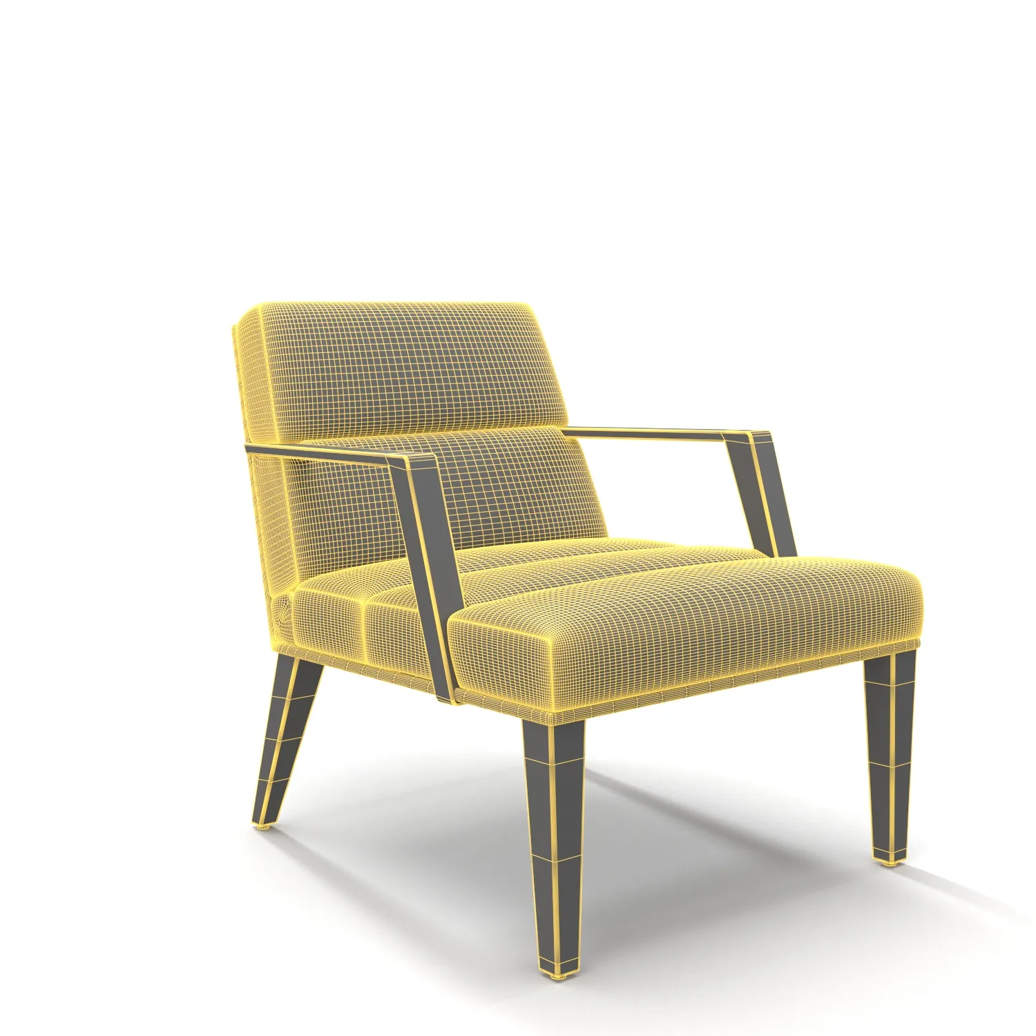 Elana Lounging Arm Chair 3D Model_07